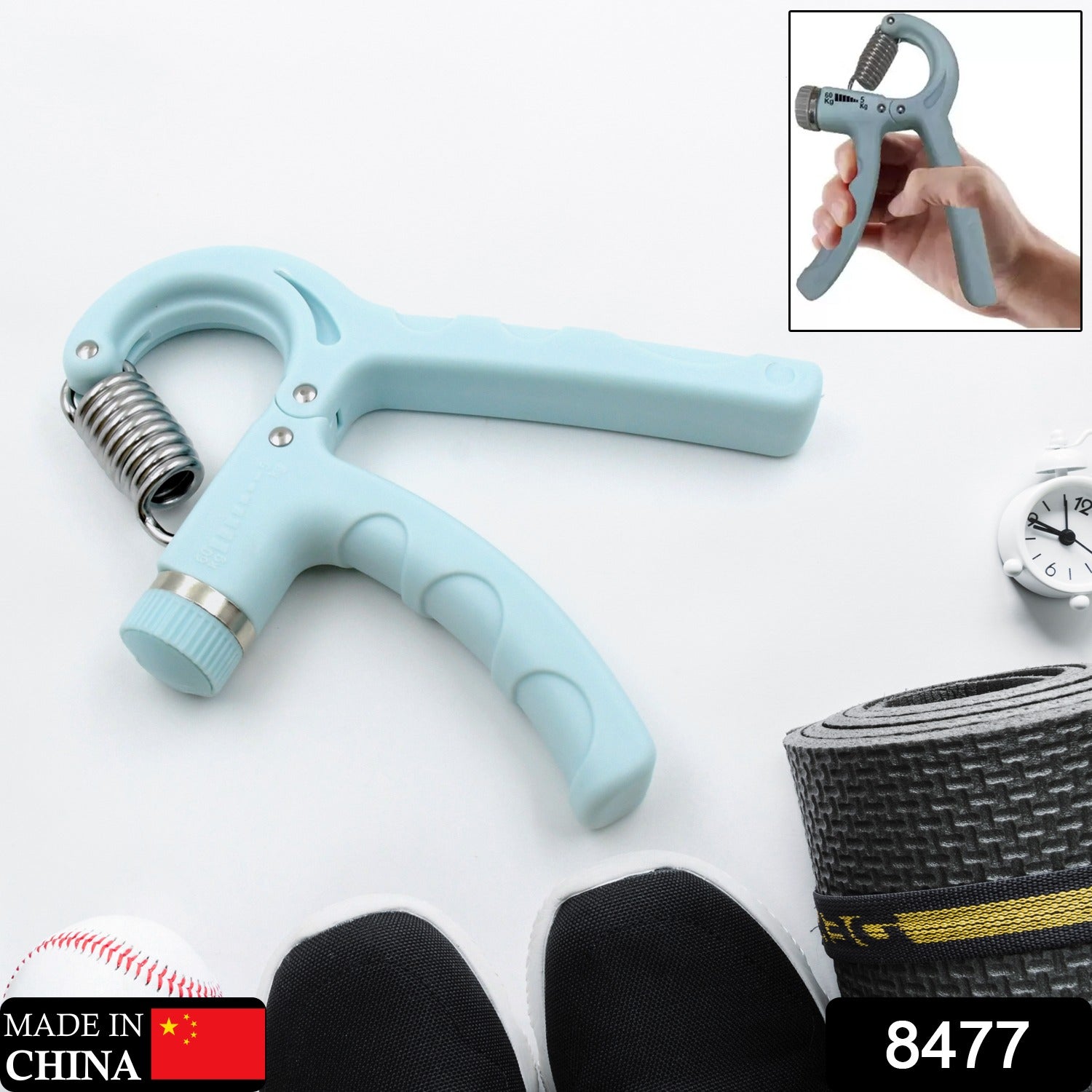 Gym Fitness Hand Grip Men Adjustable Finger Heavy Exerciser Strength for Muscle Recovery Hand Gripper Trainer strengthener (1 Pc) Gym Fitness Hand Grip Men Adjustable Finger Heavy Exerciser Strength for Muscle Recovery Hand Gripper Trainer strengthener (1 Pc)